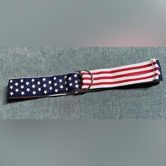 🔥❤️🔥 25” USA Stars & Stripes Patriotic Belt Unisex Double Loop Buckle EPC - Picture 6 of 11